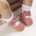 thumbnail image 2 of Baby Walking Shoes,Toddler Kids Girls Soild Colour Bowknot Princress Shoes Soft Sole The Floor Barefoot Non First Walkers Prewalker Shoes,Toddler Shoes(Size:6 Months), 2 of 8