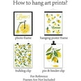 thumbnail image 4 of Posters Lemon Fruit Canvas Print Modern Artwork Summer Love Wall Art Posters (4 Pack), 4 of 9