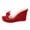 Red, variant on Women Slip on Espadrilles Platform Wedge Bow Knot Sandals Slides Suede Comfortable Open Toe Clear High Heeled Dressy Shoes Red Size 7