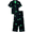 Minecraft Black, variant on Minecraft Boys Short Sleeve Coat and Pant Pajama Set, 2-Piece, Sizes 4-12