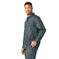 thumbnail image 3 of Dickies Men's Long Sleeve Work Shirt, Lincoln Green, 2XLT, 3 of 5