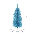 thumbnail image 3 of Vickerman 3' Sky Blue Pencil Artificial Christmas Tree with 50 Blue Lights, 3 of 4