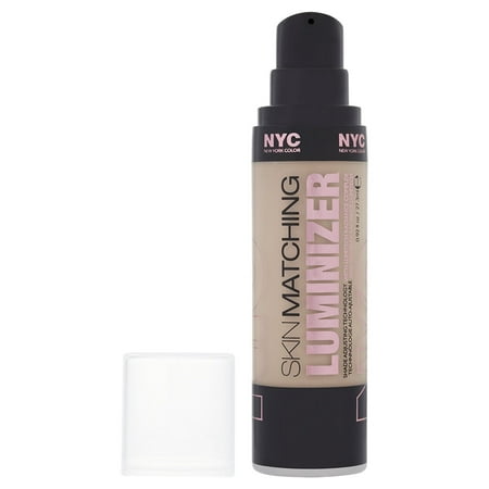 NYC Skin Matching Luminizer Foundation 27.3ml-320 Medium to (Best Liquid Luminizer To Mix With Foundation)