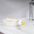 thumbnail image 6 of White Cute Duck Animal Ceramic Soap Dishes Self Draining Soap Holder with Drain Drainage for Shower Bathroom Kitchen, 6 of 8