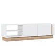 thumbnail image 7 of MinimaDecor Camillo TV Stand for TVs up to 70", Wood, White & Oak Finish, 7 of 7
