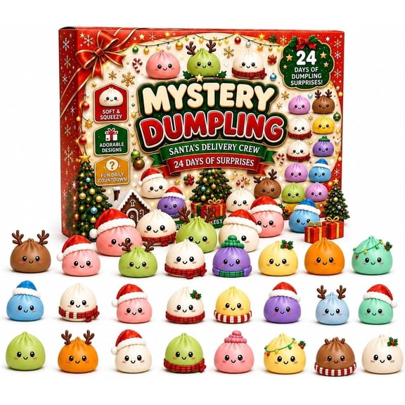 Christmas Squishies Advent Calendar 2026, 24 Days
