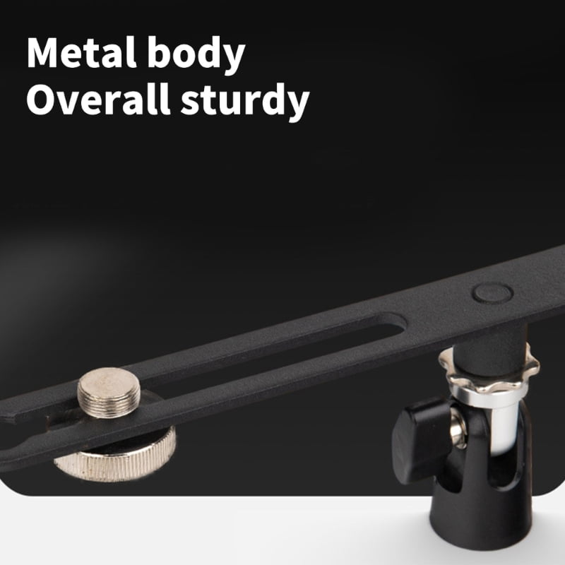 Professional Double Mic Arm Stand Adjustable Angles for Audios Recording Devices