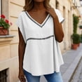 thumbnail image 5 of SHenli Tank Tops for Women Beaded Spaghetti Strap Flower Flowy Summer Shirts Gingham Plaid Striped Basic Tight Workout Tees White XL, 5 of 5