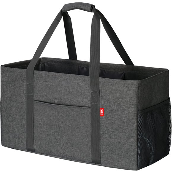 Bolsa de mano LHZK, 57 x 27 x 30 cm, plegable, gris utilitario