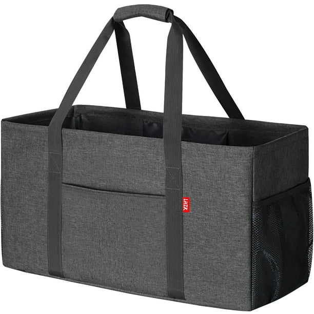 Bolsa de mano LHZK, 57 x 27 x 30 cm, plegable, gris utilitario