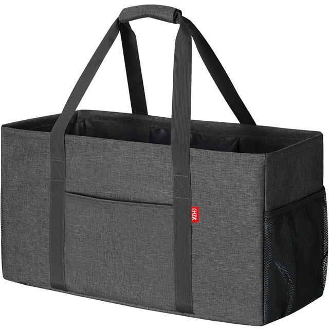 Bolsa de mano LHZK, 57 x 27 x 30 cm, plegable, gris utilitario