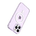 thumbnail image 2 of for iPhone 14 Pro Max Magnetic Case [Compatible with Magsafe], Clear Glitter Full Body Protective Cover Slim TPU Transparent Shockproof Bling Phone Case for iPhone 14 Pro Max 6.7", Purple, 2 of 7