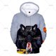 thumbnail image 3 of Sudadera con capucha de bulldog francés para hombre, sudadera con estampado 3D de perro, sudadera informal holgada de gran tamaño, chaqueta, ropa de calle para hombre, 3 of 5