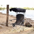 thumbnail image 2 of PUKNLY Camp Chair with Canopy & Carrying Bag - Multicolor Folding Recliner for Beach, Garden, Fishing and Outdoor Relaxation, 2 of 6
