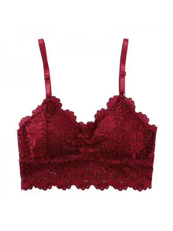 2019 Women Floral Lace Bralette Minimizer Vanity Padded Crop Top Bra Bustier 2019 Women Floral Lace Bralette Minimizer Vanity Padded Crop Top Bra Bustier