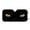 Black1, variant on Cartoon Face Car Windshield Sun Shade, UV Blocking Foldable Sun Visor, Cute Funny Windshield Cover for Car Interior Protection(28*54")