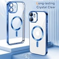 thumbnail image 3 of 2-in-1 Entronix Bundle for iPhone 11, Magnetic Clear Case 1 Screen Protector, Navy Blue, 3 of 8