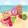 thumbnail image 5 of Cabbage Patch Kids Beach Time Tiny Newborn With Pink Toy Floatie, Pail And Shovel, Watermelon Swimsuit 9" Doll, 5 of 5