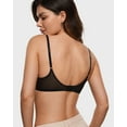 thumbnail image 6 of Women's Cosnufy Sheer Balconette Bra Demi Unlined Plunge Mesh See Through Sexy Bras Underwire, 6 of 6