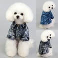 thumbnail image 5 of SPRING PARK Pet Spring Summer Square Pattern Puppy Dog Cat Coat Clothes Two-Legged Vest T-Shirt Costume Apparel, 5 of 7