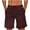 Wine, variant on Yievot Men's Casual Shorts with Elastic Waist Drawstring Lightweight Summer Beach Shorts with Pockets