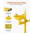 thumbnail image 3 of VEVOR Emergency Shower Eye Wash Station Combination OSHA-Approved Eyewash Unit Yellow, 3 of 9
