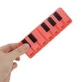 thumbnail image 5 of Unique Bargains 1 Pc Pill Case 7 Grid Piano Keys Pill Box Clear Red, 5 of 6