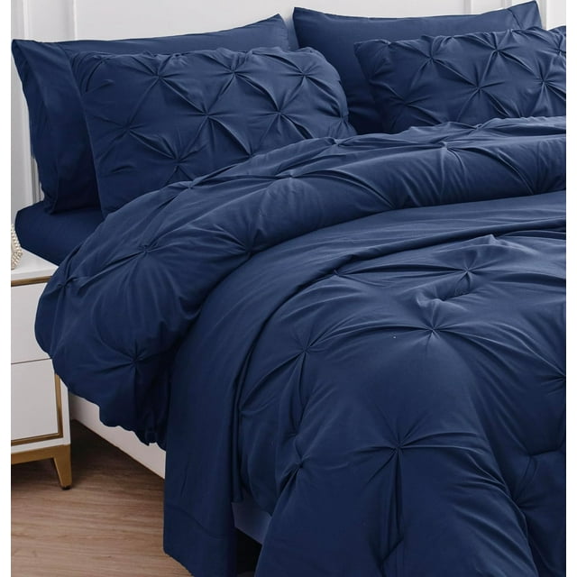 Queen Comforter Set - Pieces Bed in a Bag - Bedding Set with Comforters Sheets Pillowcases Shams Queen Size Bedding Set
