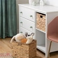 thumbnail image 6 of Rosebery Kids 3-Drawer Coastal Engineered Wood Dresser with Baskets in White, 6 of 8