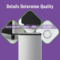 thumbnail image 6 of DEMULLER Upright Freezer 3.2 Cu. ft Front Door Freezer Compact Adjustable Thermostat Silver, 6 of 7