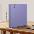 thumbnail image 2 of Telescoping A4 3 Ring Binder Notebook, Purple Water-Resistant D-Ring Project File Folder, 1 Pack, 2 of 8