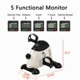 thumbnail image 4 of Mini Exercise Bike, Under Desk Bike Pedal Exerciser, Portable Foot Cycle Arm & Leg Peddler Machine with LCD Screen Displays, Home Use Hands and Feet Trainer, 4 of 9