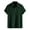 Green, variant on Mens Pique Shirts Solid Color Fashion Trend Short Sleeve Lapel Button Top Work Clothing
