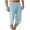 Blue, variant on Mens Cotton Linen Capri Pants Solid Color Casual Pants Casual Loose Straddle Pants Amall Foot Pants Full Length Pants