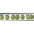 thumbnail image 2 of Green Apple White Wallpaper Border Retro Design, Roll 15' x 5.25'', 2 of 3
