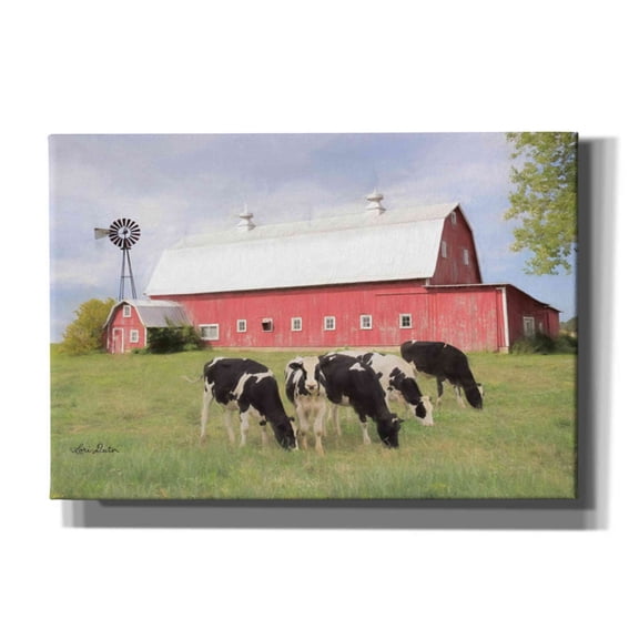 Epic Graffiti 'Henderson Cows' by Lori Deiter, Canvas Wall Art, 26"x18"