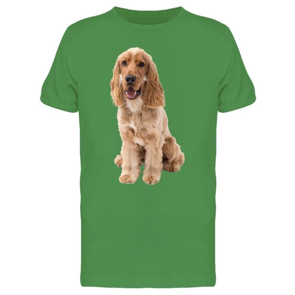 Golden Cocker. Sticker Tee Men's -Image by Shutterstock