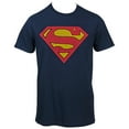thumbnail image 1 of Superman Lined Symbol Navy T-Shirt-Small, 1 of 1