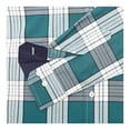 thumbnail image 4 of Camisa George Para Hombre Manga Larga Cuadros Verde Talla M, 4 of 4