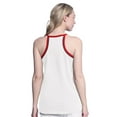 thumbnail image 2 of Women's-G-III 4Her by Carl Banks  White Los Angeles Angels Curveball Tank Top, 2 of 2