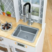 KidKraft Lets Cook Wooden Play Kitchen with Lights & Sounds and Pull-Down Faucet