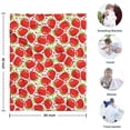 thumbnail image 4 of Red Strawberry Plants Fruit Dot Blanket,Comfortable Soft Flannel Throw Blanket,All Season,Warm Lightweight Blankets for Sofa Bed Couch Living Room Chair,30"x40", 4 of 4