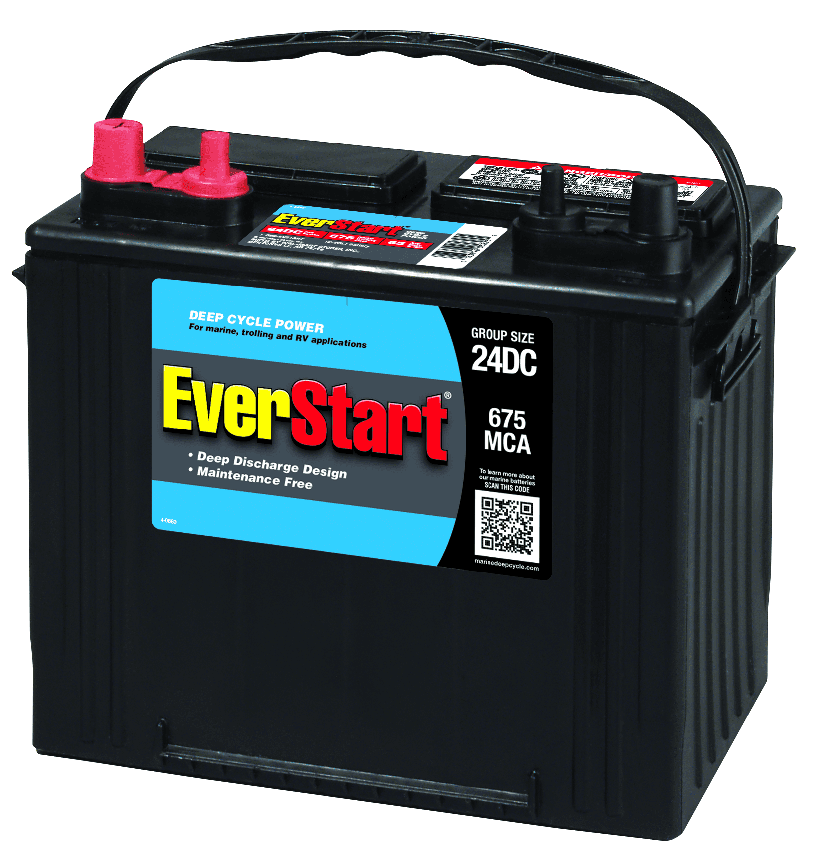 EverStart Lead Acid Marine Battery, Group 24DC - Walmart.com Everstart Lead Acid Marine & Rv Deep Cycle Battery
