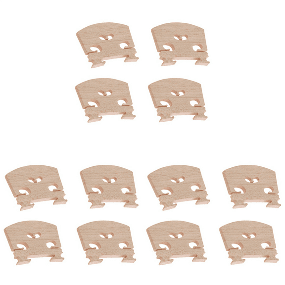 Violin Parts Violin-Bridge-4/4 Maple Bridge Violin Parts, 12 Piece