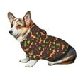 thumbnail image 7 of Fotbe Fox In Forest Print Small Dog Sweater Hoodies Pet Grey Hooded Soft Fleece Sweatshirts with Pocket Fall Winter Puppy Cat Sweaters Warm Clothes-XX-Large, 7 of 7
