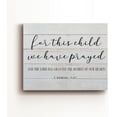 thumbnail image 2 of Inspirational Bible Verses Canvas Wall Art for This Child We Have Prayed 1 Samuel 1:27 Print Framed Christian Painting Artwork Ready to Hang Home Nursery Decor 15x11.5 Inches, 2 of 4