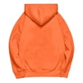 thumbnail image 7 of NinXxx Women's Casual Pullover Hoodie Solid Raglan Sleeve Warm Jacket Orange XL, 7 of 7