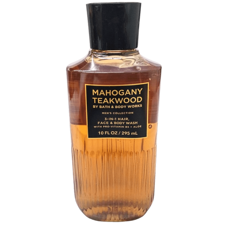 Bath & Body Works Mahogany Teakwood 4 Piece Men's Gift Bag Set