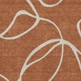 thumbnail image 3 of HomeRoots 678668 8 x 10 ft. Rust & Beige Abstract Transitional Washable Machine Made Rectangle Area Rug with UV Protection, 3 of 9
