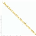 thumbnail image 2 of Primal Gold 14 Karat Yellow Gold 5.5mm Hand Fancy Link Bracelet, 2 of 2